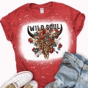 Wild soul bleached tshirt